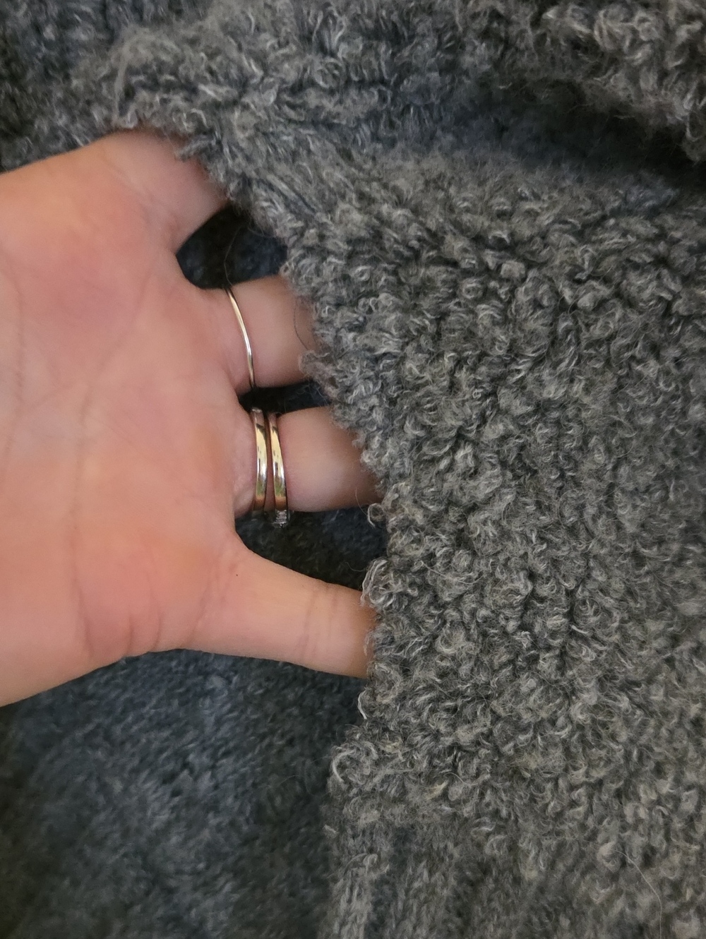 John + Jenn Cozy Gray Zip-Up Knit Jacket Cardigan with Pockets - Picture 11 of 11